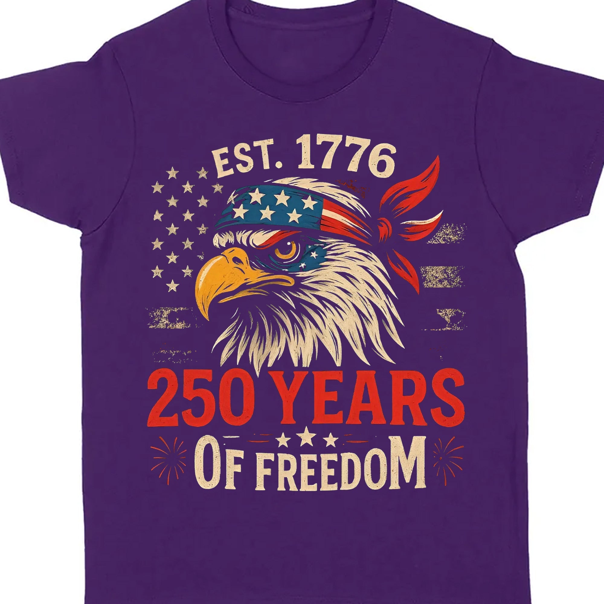 250 Years Of Freedom Shirt | Happy 250th Birthday USA Shirt | America 250th Anniversary Tee | US Flag Vintage Style T-Shirt 682533