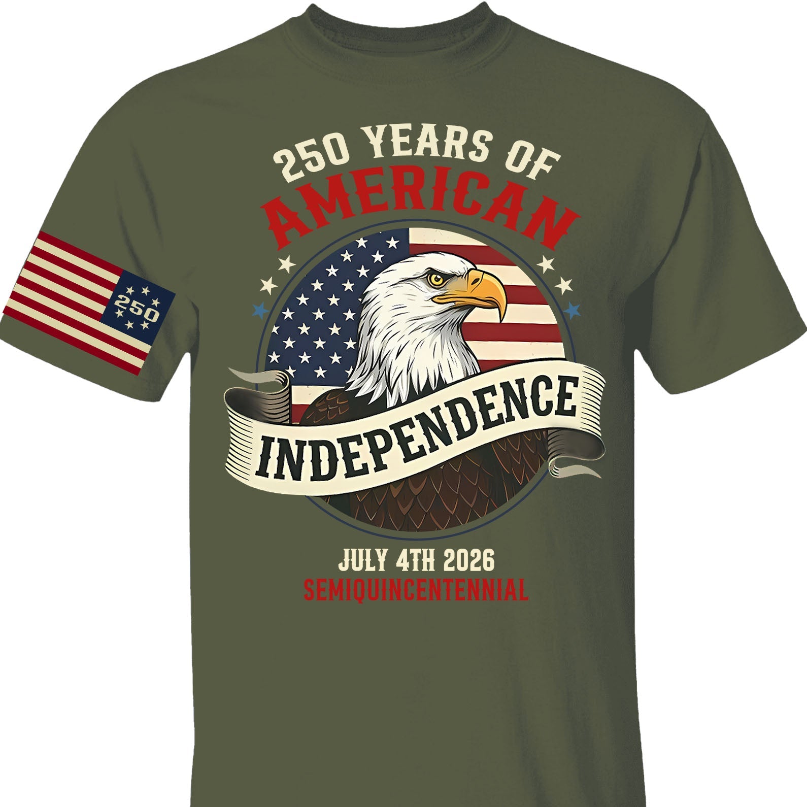 250 Years Of American Independence Shirt | Happy 250th Birthday USA | Patriotic 4th Of July Tee | Independence Day Shirt 682568