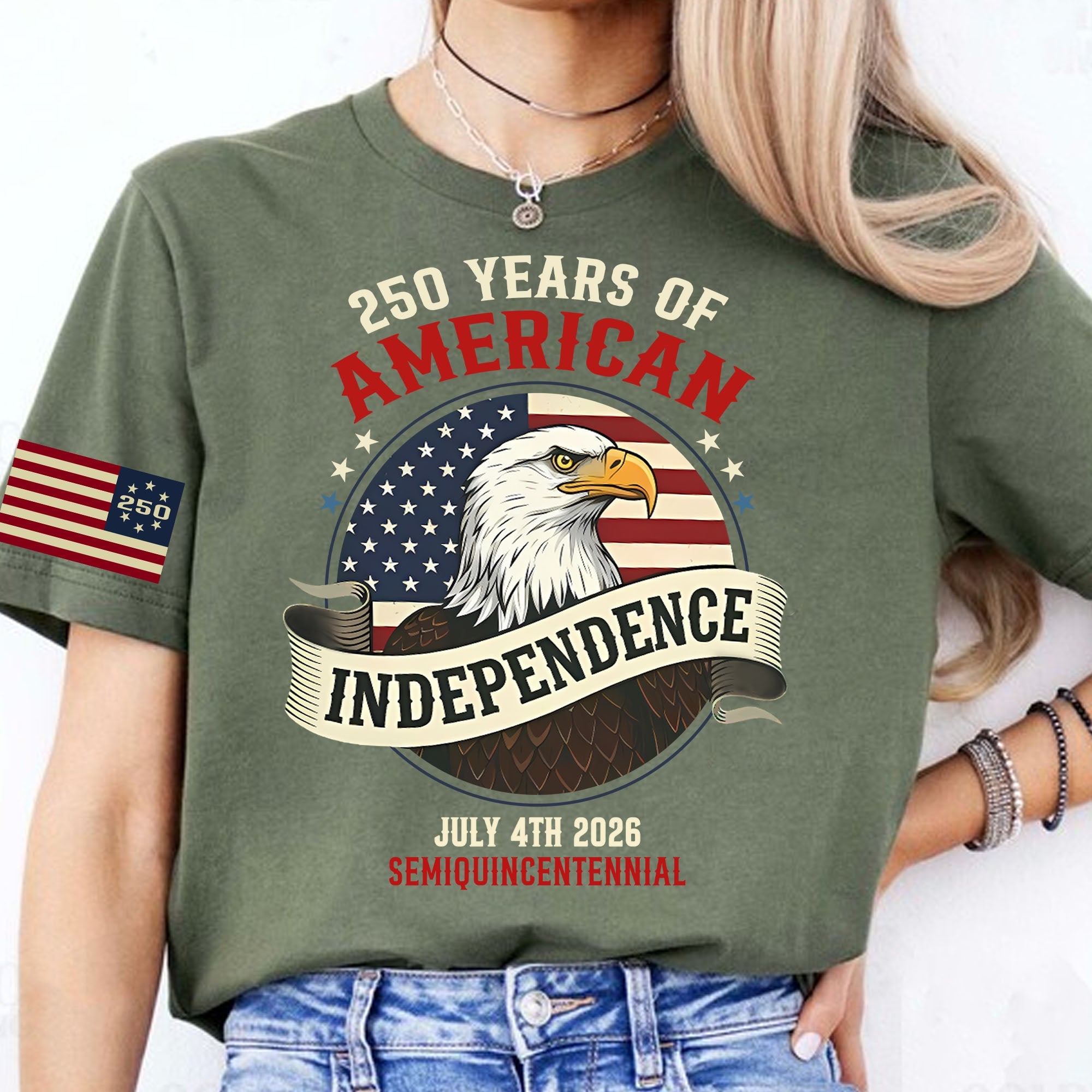 250 Years Of American Independence Shirt | Happy 250th Birthday USA | Patriotic 4th Of July Tee | Independence Day Shirt 682568