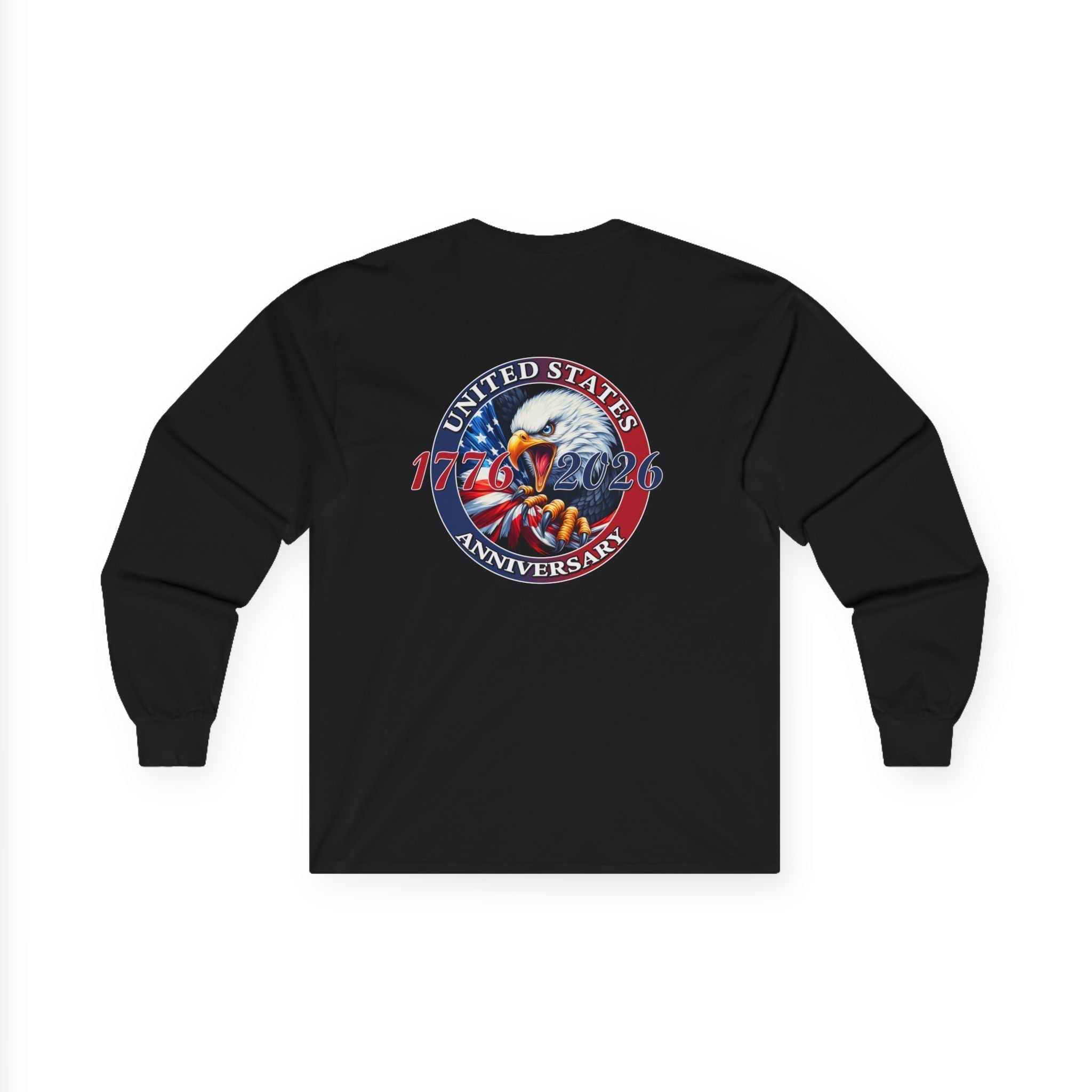 America 250th Anniversary Patriotic Long Sleeve T-Shirt – 1776–2026 Edition