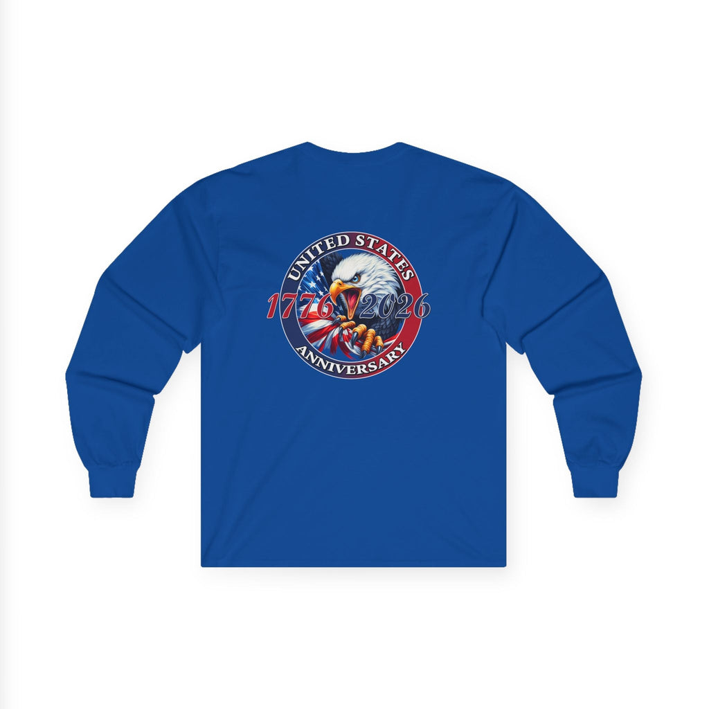 America 250th Anniversary Patriotic Long Sleeve T-Shirt – 1776–2026 Edition