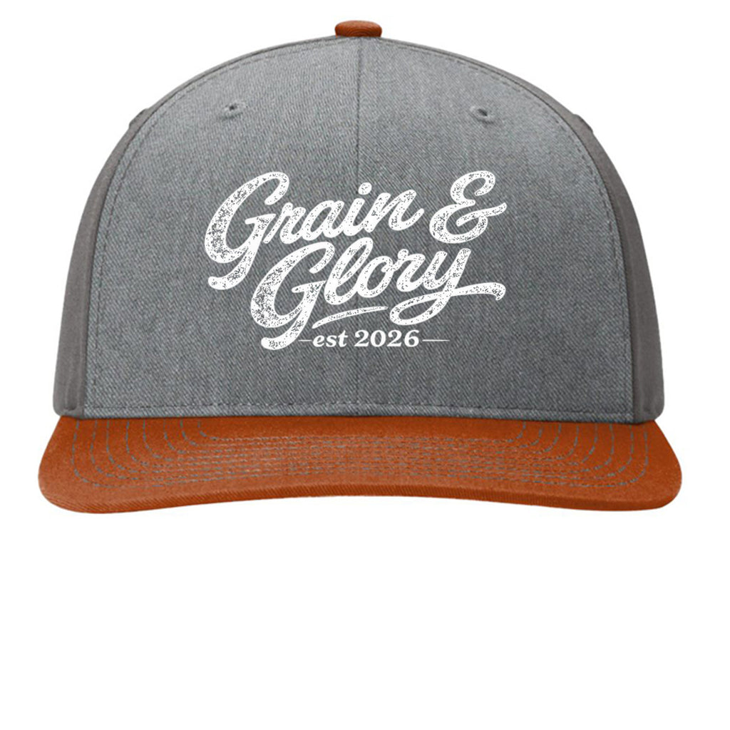 Heather Grey/ Charcoal/ Dark Orange - 312 - FRONT