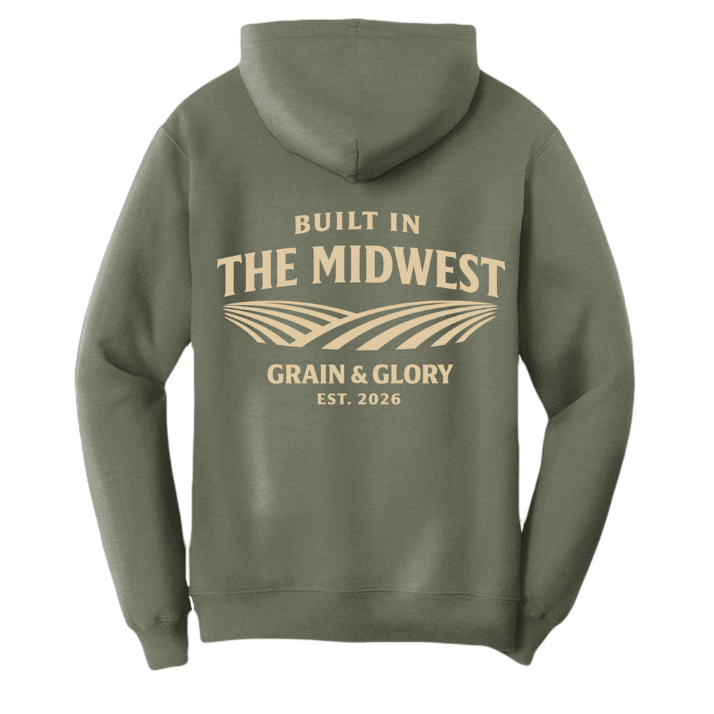 Olive Drab Green Heather - PC78H - BACK