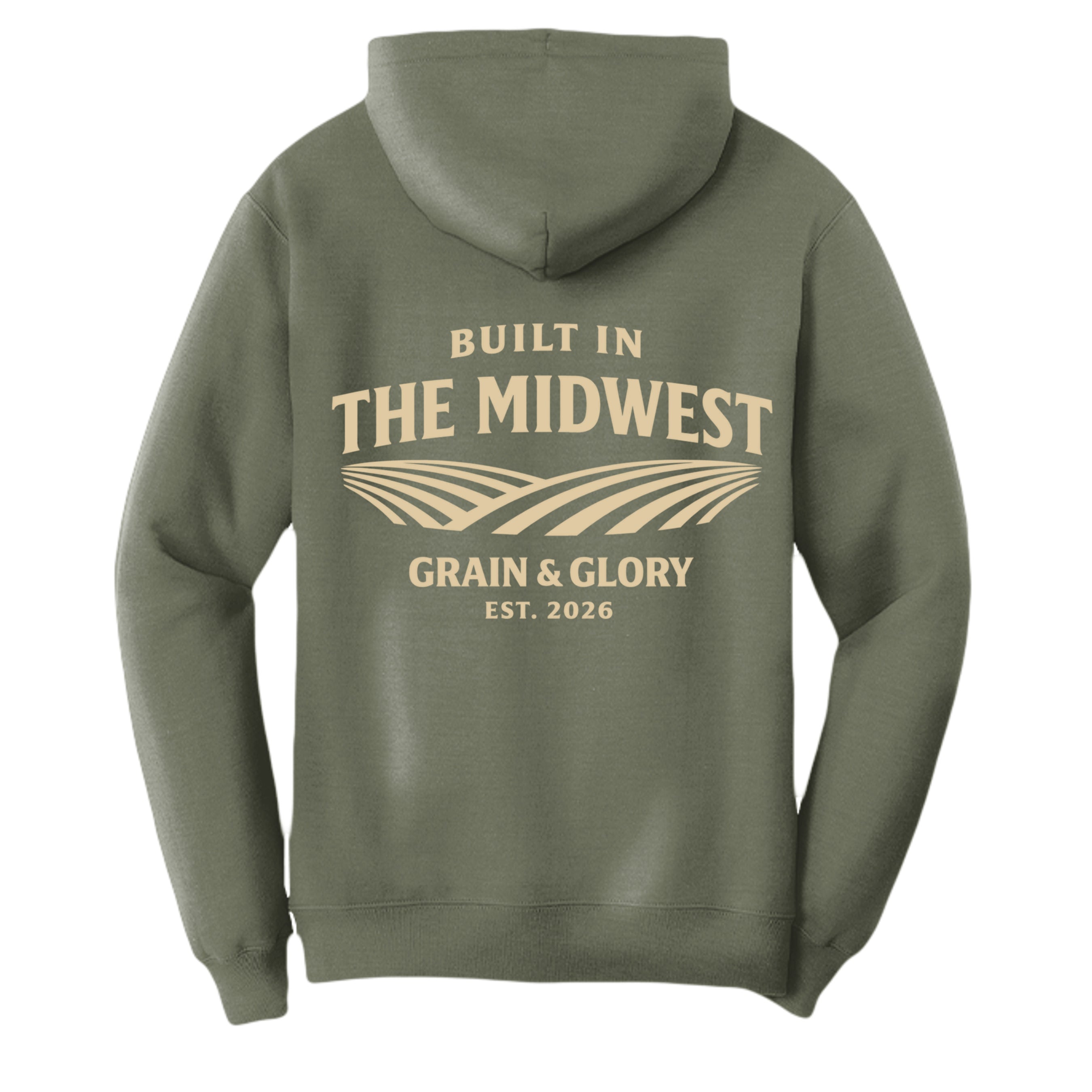 Olive Drab Green Heather - PC78H - BACK