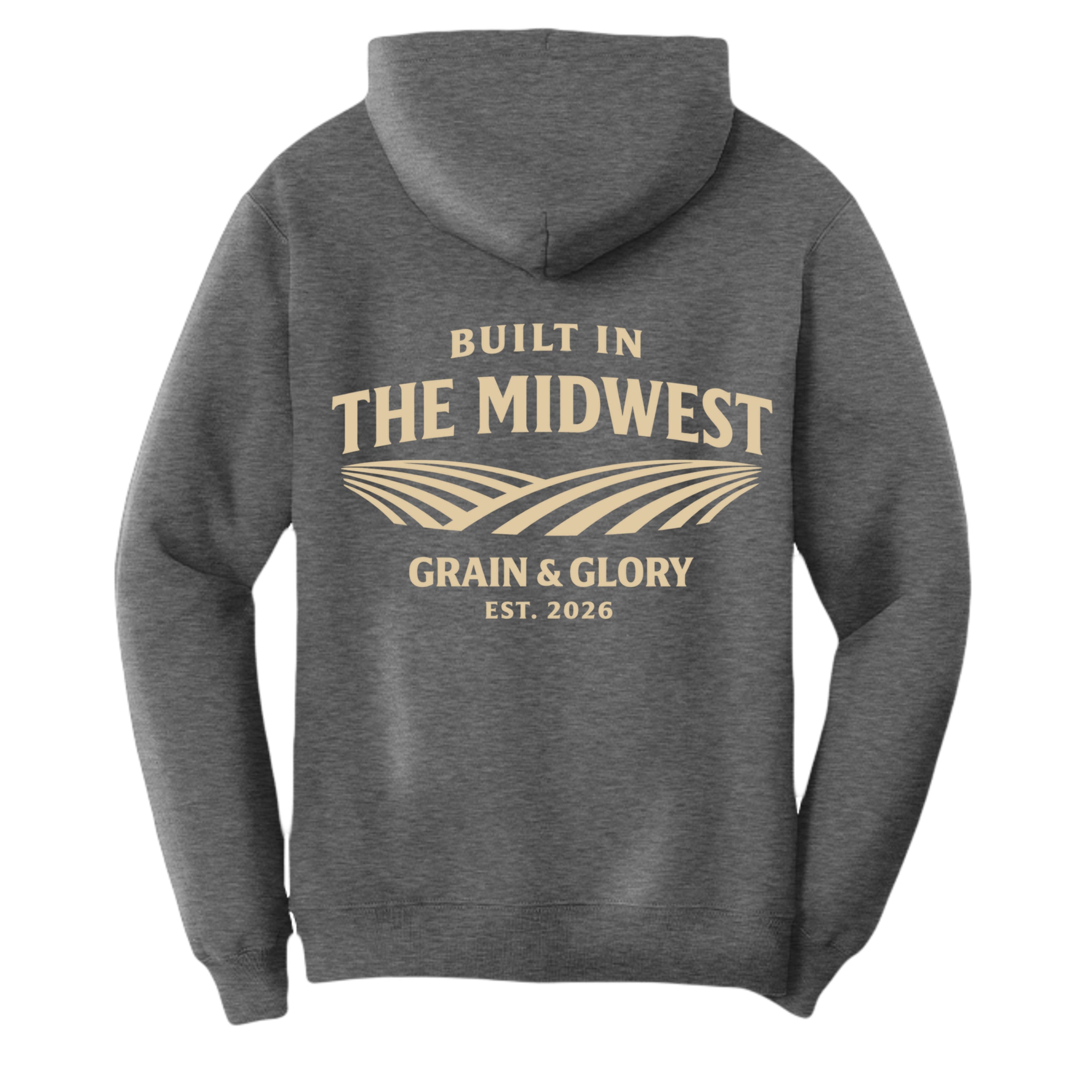Dark Heather Grey - PC78H - BACK